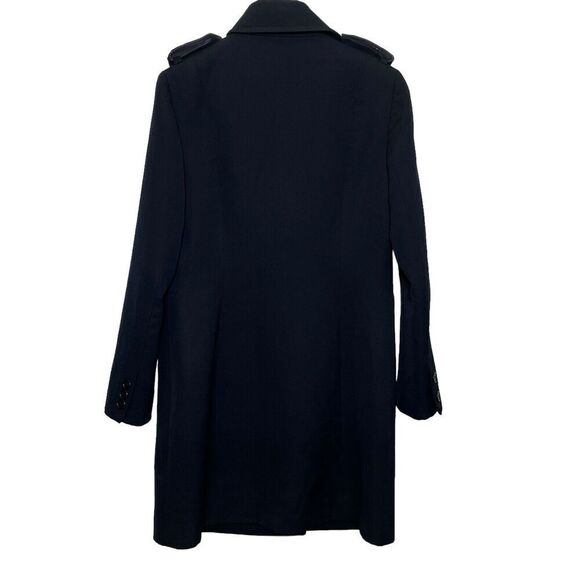 ASPESI Vintage Wool Pea Coat Navy Double Breasted Men’s XL Flawed Distressed - Picture 2 of 14